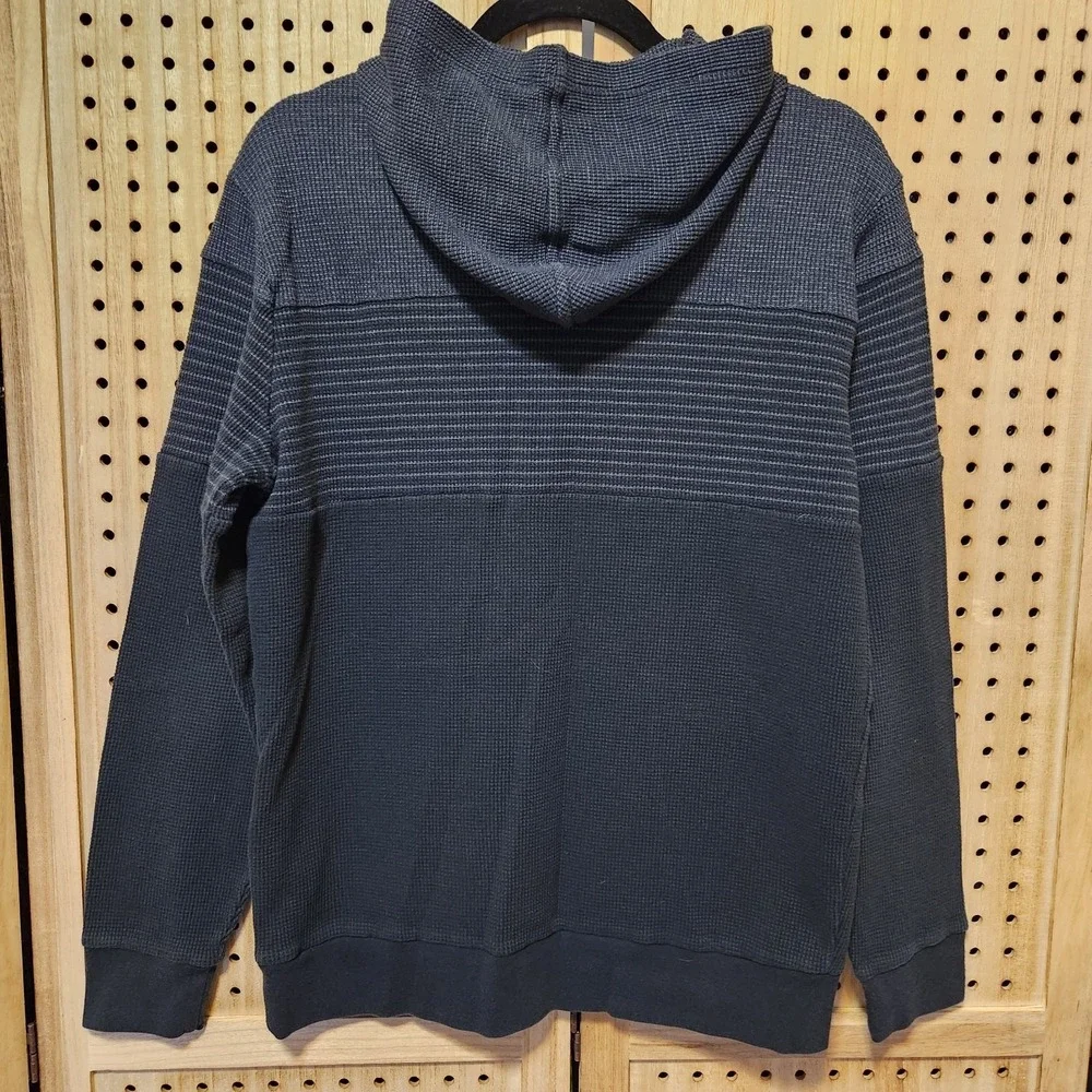 Banana Republic Men's Hooded Long Sleeve M Blue‎